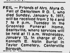 funeral notice